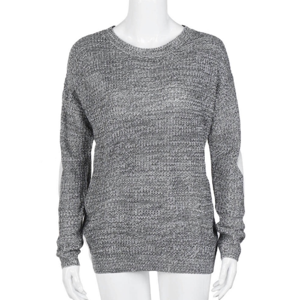 Heart Patch Chunky Knit Pullover Sweater - Picture 5 of 7